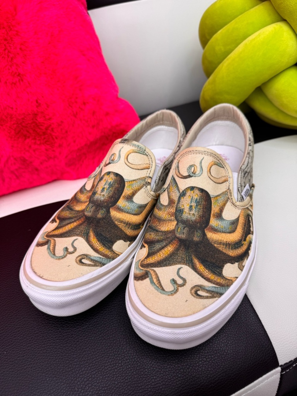 Rare Vans X Todd Snyder octopus slip ons. Mens 8.5 Women’s 10.